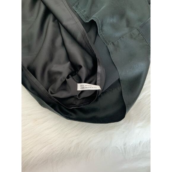 Walter Baker Silk Black Midi Dress Open Back Bow Detail Cocktail Party Size 0 XS - Picture 12 of 15